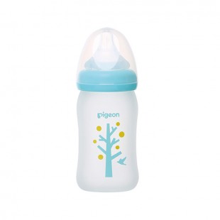 Pigeon Limited Edition Silicon Baby Nursing Bottle with SS Teat 160ml - Tree